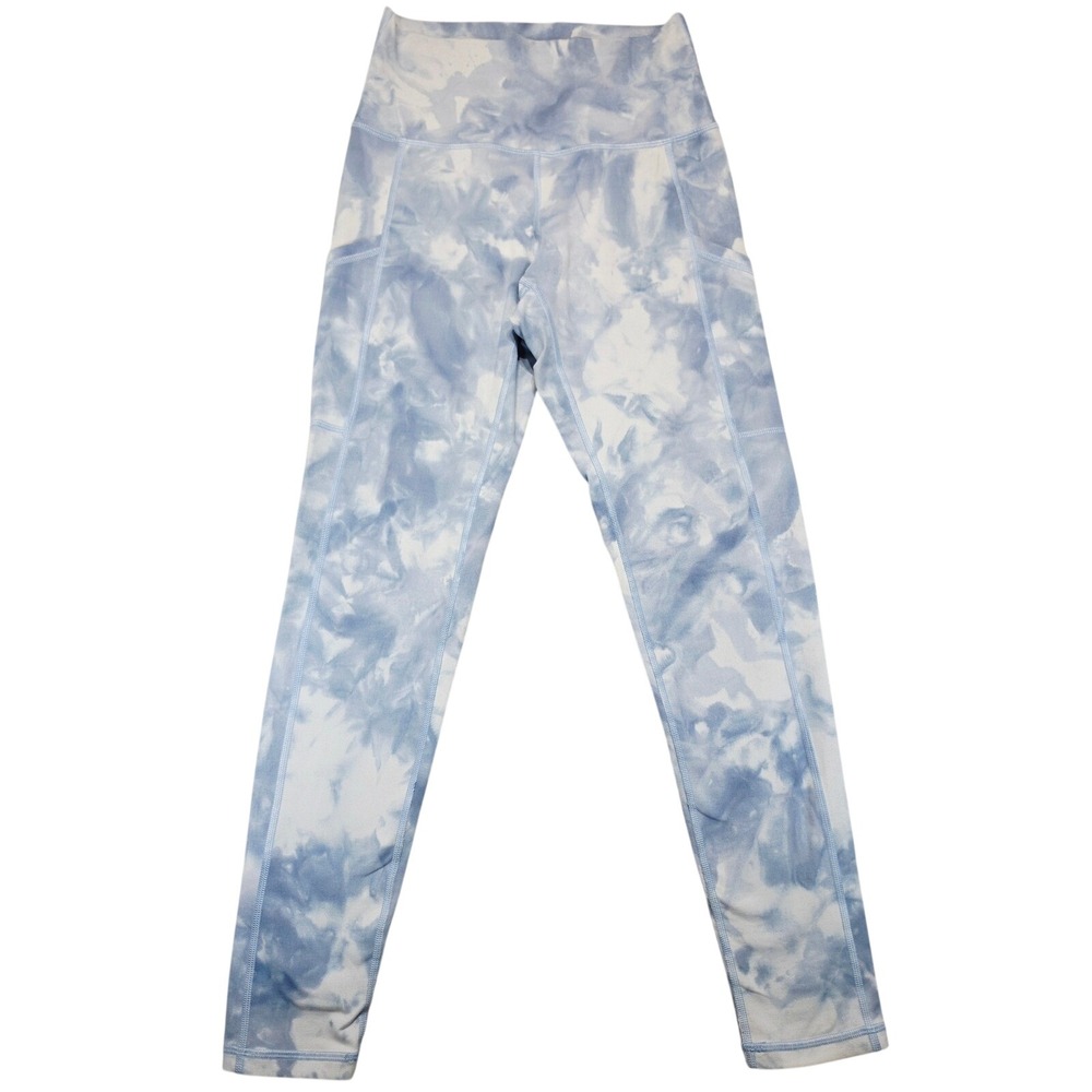 OFFLINE by Aerie The Hugger High Rise Leggings Blue Tie Dye Pockets Small S/P